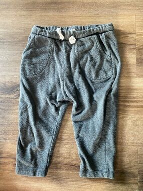 Zara Dark Gray Baby Drawstring Joggers